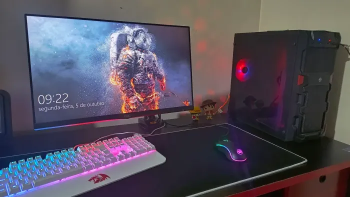 PC Gamer GTX 1050 Ti + Monitor AOC 144Hz + Setup Completo