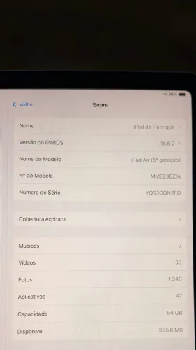 iPad Air 5 geração