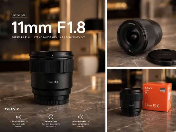 Lente Sony 11mm Grande angular E-mount NOVÍSSIMA
