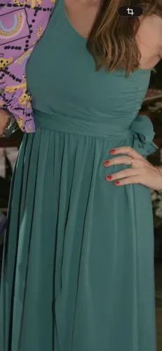 Vestido verde longo