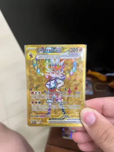 Cinderace ex Tera Promo SVP 163 Dourada - Pokémon TCG Intacta