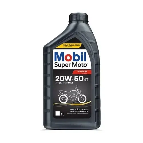 ÓLEO MOBIL SUPER MOTO 4T 20W-50 - 1 LITRO