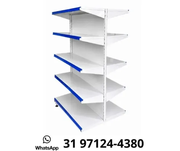 Gôndola Central Branca Polar 5 Bandejas