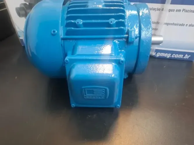 Motor eberle 1CV 6 polos 1160RPM 220/380V com Flange FC sem pés recondicionado com garanti