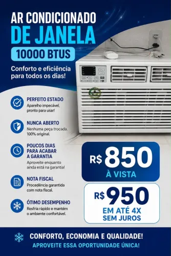 Ar condicionado de janela 10000 BTUs 