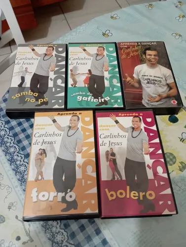 Coleção 5 VHS dança Carlinhos de Jesus 