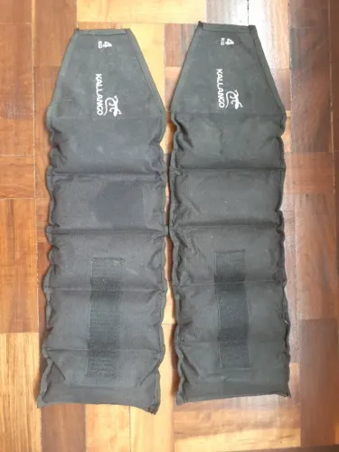 PAR DE CANELEIRAS 4KG - PRETA - KALLANGO