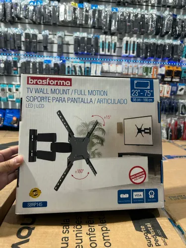 Suporte Articulado SBRP145 para Tv de 23 - 75 - 50cm da parede 