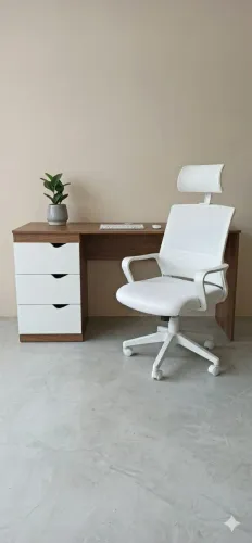 Mesa e cadeira para escritório
