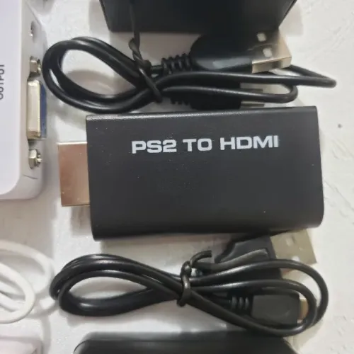 Adaptador jogar PS2 nas Tvs modernas - produto novo