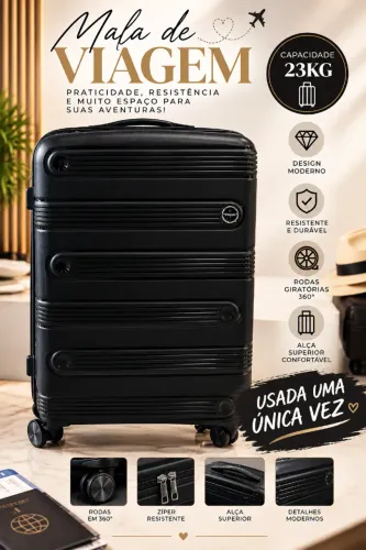 Mala de viagem de rodinhas