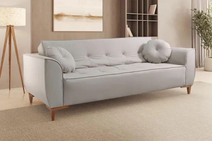 Sofá cama living design maravilhoso