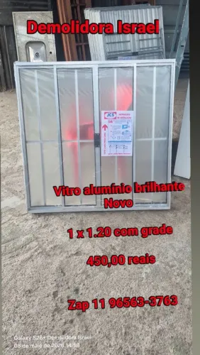 Vitro alumínio brilhante Novo 