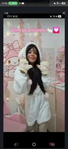 Conjunto fofo de cosplay coelhinho