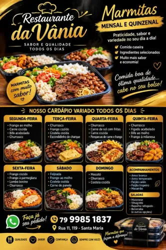 Fornecemos marmitas mensal e quinzenal quentinhas p empresas etc