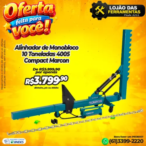 Alinhador de Monobloco 10 Toneladas 4005 Compact Marcon