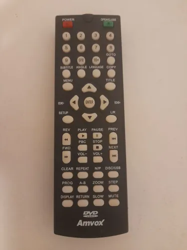 Controle remoto Amvox para DVD [FUNCIONAMENTO DESCONHECIDO]
