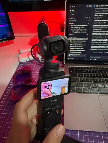 DJI Osmo Pocket 3 Câmera com Gimbal 4K, Excelente Estado