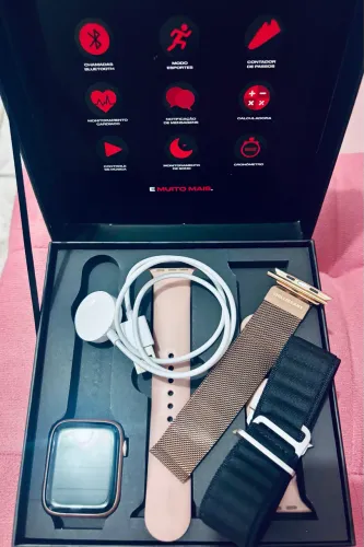 Relógio Smartwatch Chilli Beans 44mm Reverse Rosé