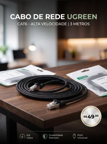 Cabo Rede CAT6 3M