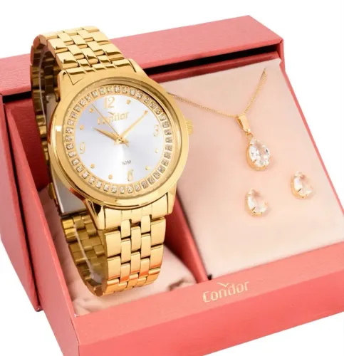 Kit Condor Feminino Elegante Dourado CO2035NIE/K4F - Elegância e Sofisticação