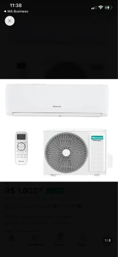VENDO AR CONDICIONADO 9.000 BTUS INVERTER