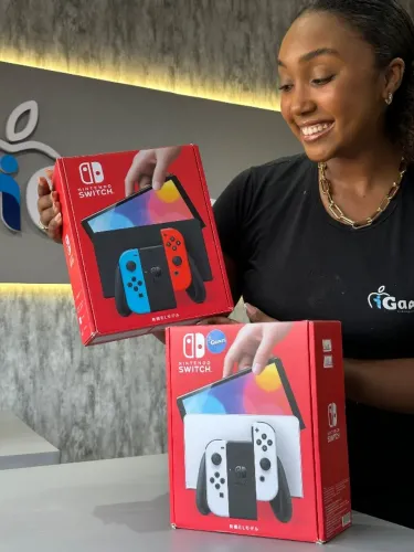Nintendo Switch Oled NOVO Desb + 20 Jogos | Loja Física iGames
