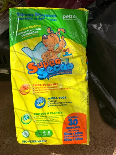 Tapete higiênico Super Secão 2 pacotes de 30 unidades