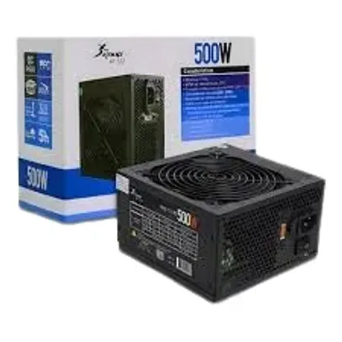 Fonte ATX 500W Bivolt 12cm Silenciosa Proteção PC