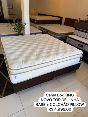 Cama box King NOVO TOP - ENTREGAMOS 