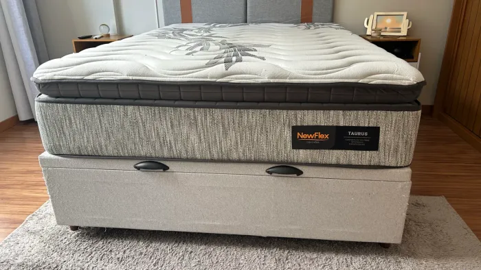 Cama box baú casal + cabeceira