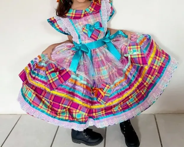 Vestido junino 4 anos 