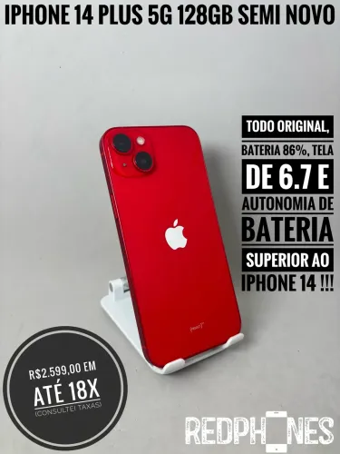 Loja física. Aceitamos trocas em iPhone's ou Android iPhone 14 Plus 128GB