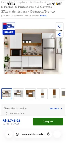 armário novo na caixa