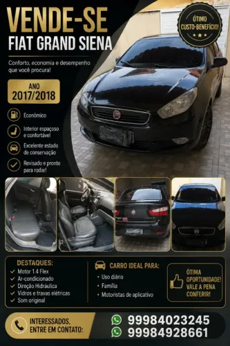 Fiat Grand Siena Attrac. 1.4 EVO F.flex 8V 2018
