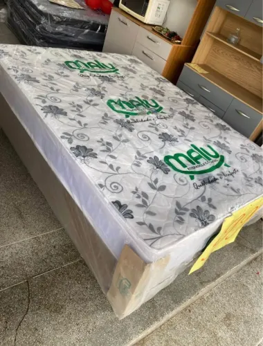Cama box casal com pilon- Novo