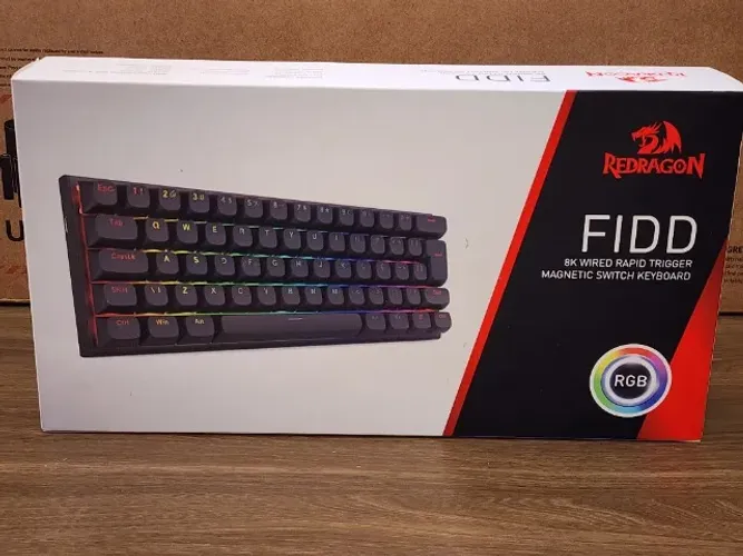 Teclado Magnético Gamer Redragon Fidd - RGB Preto Switch Pink