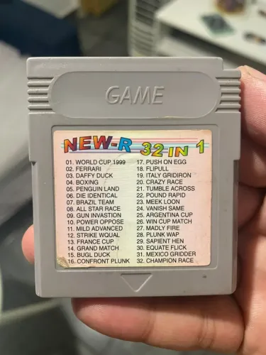 Cartucho gba gameboy color 32 jogos