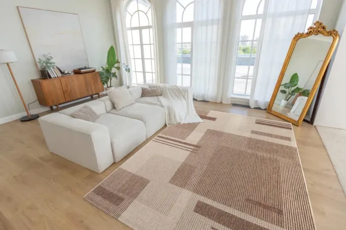 Tapete Sisal Sem Pelo Eco-nature Painel Bege/marrom 250x300
