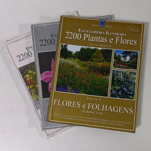 Enciclopédia Flores e Plantas - 3 volumes