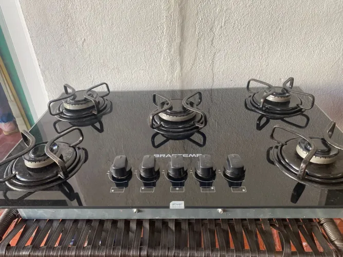 Fogão Cooktop Brastemp 5 bocas 