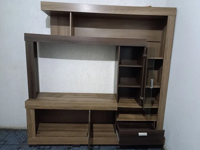 Rack para Tv com e Painel de vidro