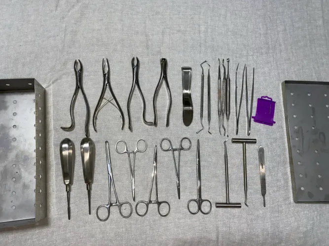 Caixa de cirurgia odontológica completa
