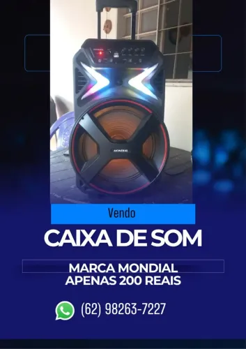 Caixa de som amplificada mudial