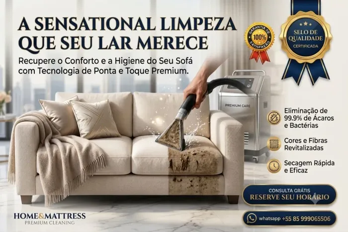 Lavagem de estofado e colchão 