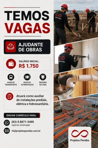VAGAS DE TRABALHO