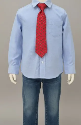 Camisa Social Infantil + Gravata - Tam 6 - Novo com etiqueta