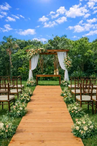  Decoração de cerimônia casamento completa 