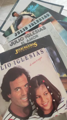 Kit com 6 discos Júlio Iglesias relíquia