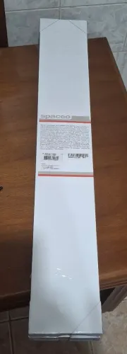 Prateleiras Spaceo 90x14cm, branco, mdf, novo